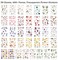 Assorted 486 Pieces Pressed Flower Themed Stickers (36 Sheets) Dried Floral Resin Stickers Decals Botanical Journaling Sticker for Scrapbook Supplies Junk Journal Bullet Journal Planner Laptop